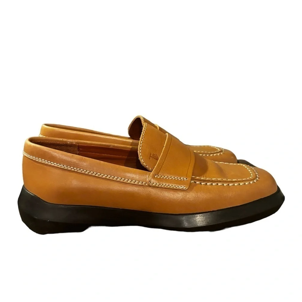 Tod’s leather penny loafers women’s size 5/35. Tan. Rare, in excellent condition - Picture 4 of 10